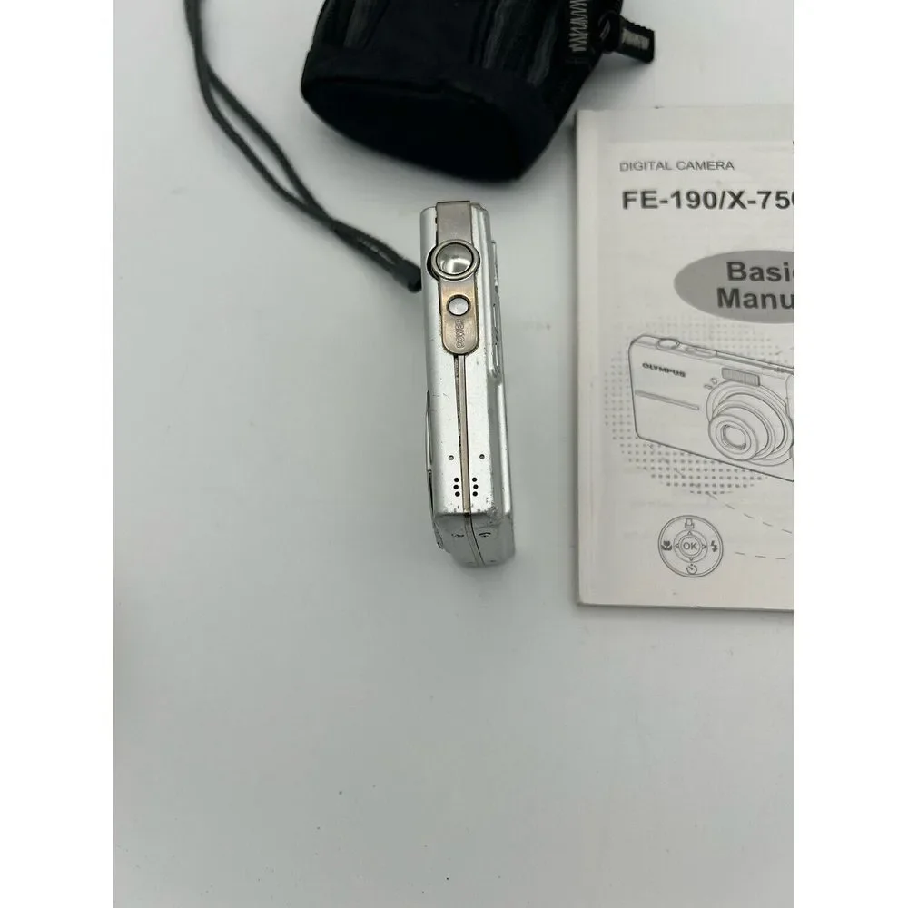 Olympus‎ Digital Camera FE-190/ X-750 & Accessories Manual Untested For Parts